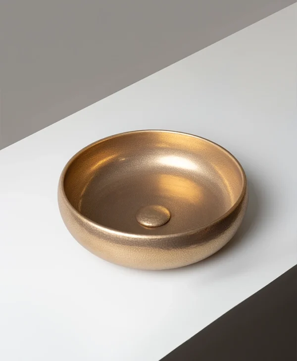 Ciocco Metal Crackled matte gold
