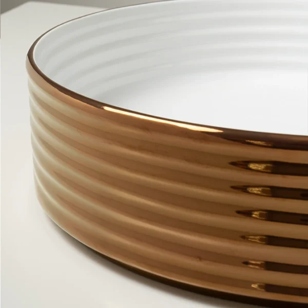 Ring Double Glossy bronze