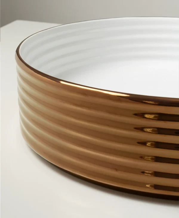 Ring Double Glossy bronze