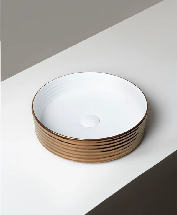 Ring Double Glossy bronze