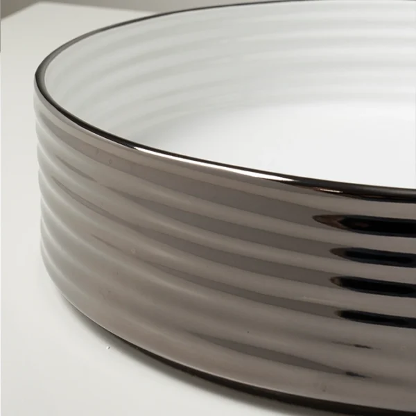 Terzofoco Ring Double Glossy gun metal black