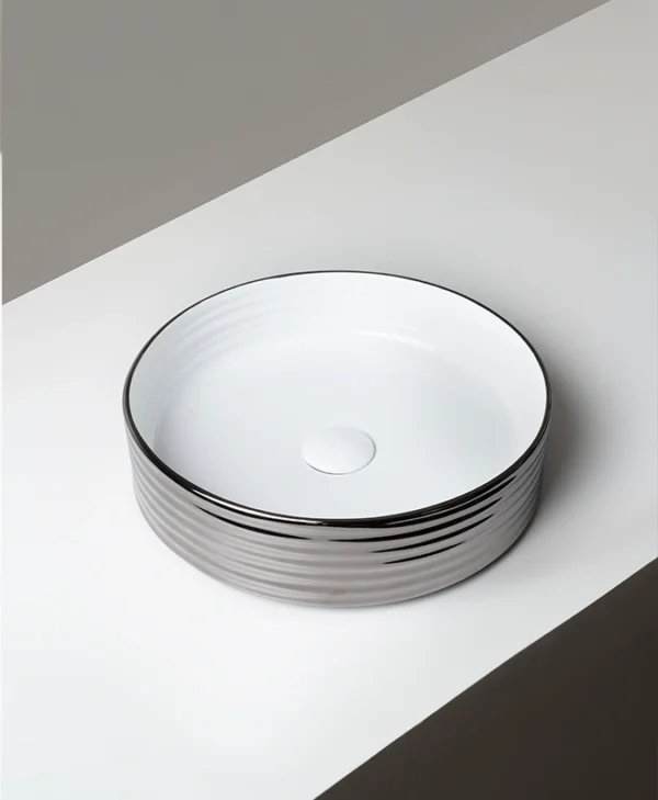 Terzofoco Ring Double Glossy gun metal black